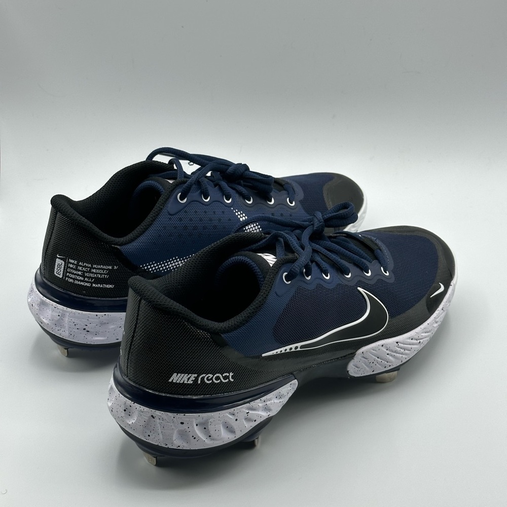 Nike Alpha Huarache Elite 3 Low Baseball Cleats Navy Mens CK0746-403 Size 9